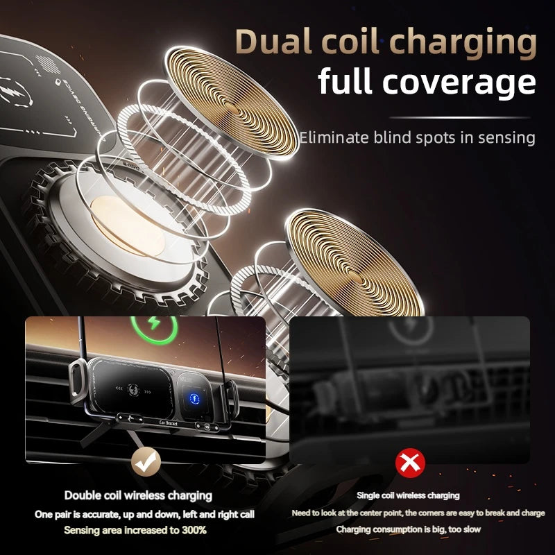 2in1 Car Wireless Charger