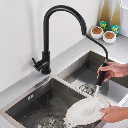 Auto Sensor Black Kitchen Faucet